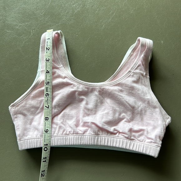 Fruit Of The Loom Training Bra Racerback Sports Bra Size 34 (2) White & (1) Pink - Picture 6 of 6
